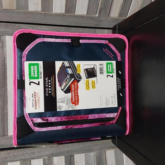 Five Star 2-Inch Zipper Binder with Expandable Pocket - Picture 1 of 7